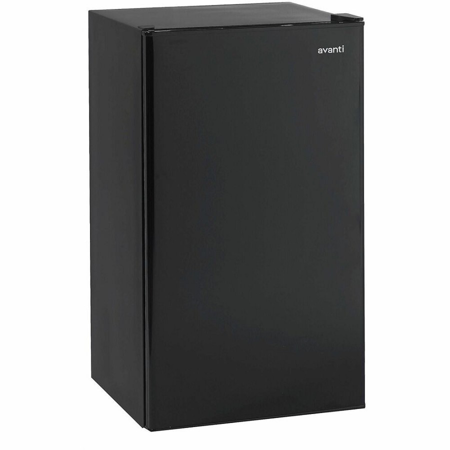 Avanti RM3316B 3.3 cubic foot Chiller Refrigerator - 3.30 ft³ - Manual Defrost - Flat Back - Manual Defrost - Reversible - 3.30 ft³ Net Refrigerator Capacity - 120 V AC - Black 