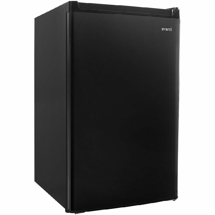 Avanti RM4416B 4.4 cubic foot Refrigerator - 4.40 ft³ - Manual Defrost - Undercounter - Manual Defrost - Reversible - 4.40 ft³ Net Refrigerator Capacity - 120 V AC - 228 kWh per Year - Black - Built-in 
