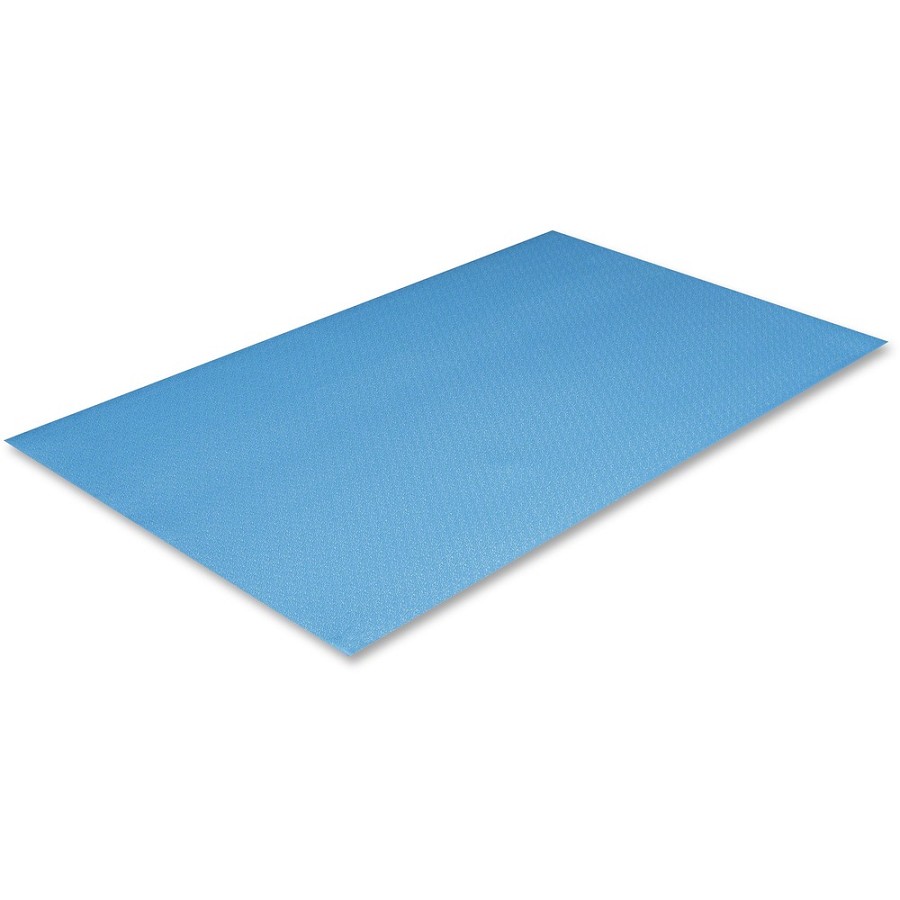 Crown Mats Comfort-King Anti-fatigue Mat - Floor, Indoor - 36' Length x 24' Width x 0.375' Thickness - Rectangular - Extra Bounce - Sponge, PVC Foam - Royal Blue - 1 Each 