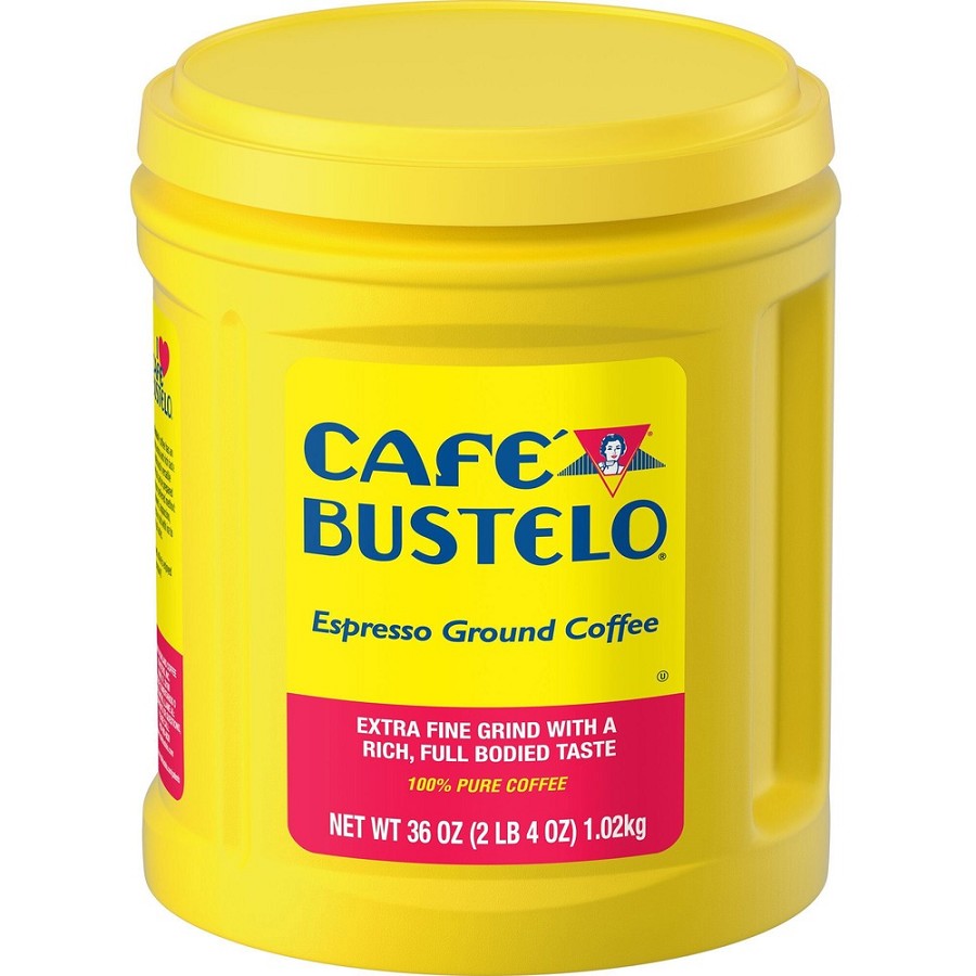 Cafe Bustelo Ground Espresso Coffee - Regular - Dark - 36 oz Per Can - Ground - 1 Each 