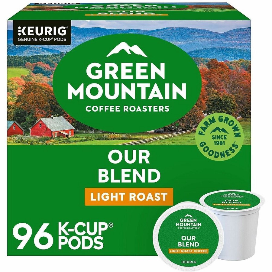 Green Mountain Coffee Roasters K-Cup Our Blend Coffee - Compatible with Keurig Brewer - Regular - Light - K-Cup - Our Blend - 24/Box - 4 / Carton 