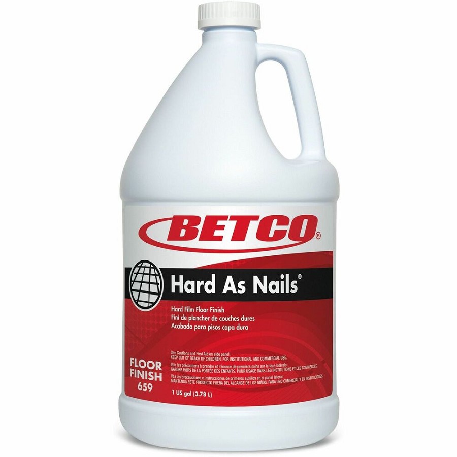 Betco Hard As Nails Floor Finish - For Floor - 128 fl oz (4 quart) - Mild Scent - Recommended For: Scuff Mark Remover, Dirt Remover - Durable - 4 / Carton 