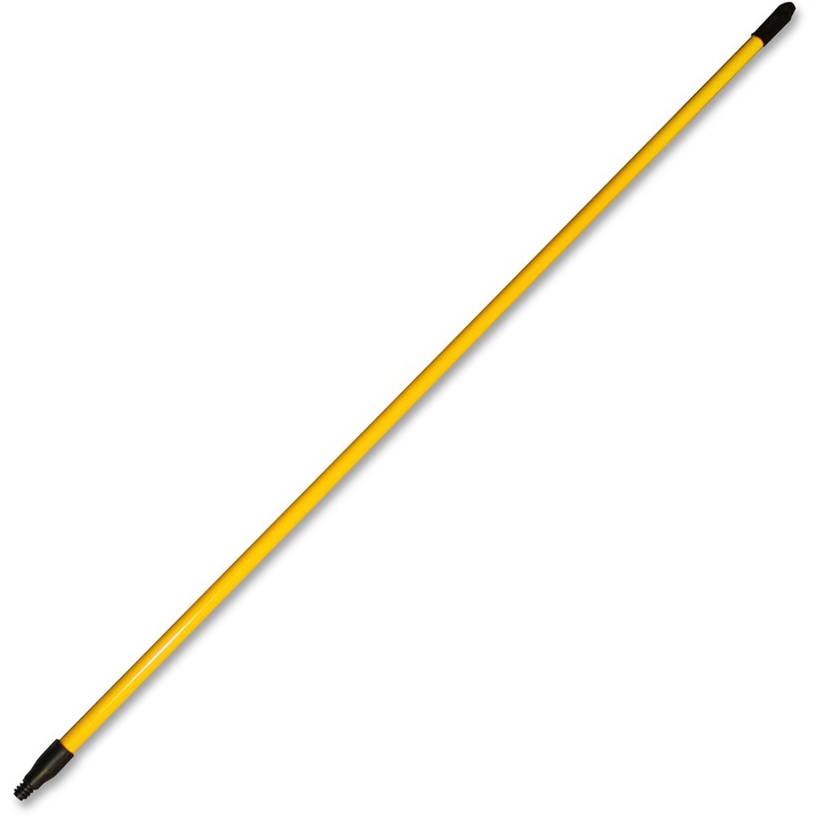 Genuine Joe 60' Extension Handle - 60' Length x 1' Diameter - Yellow - Fiberglass, Nylon - 1 Each 
