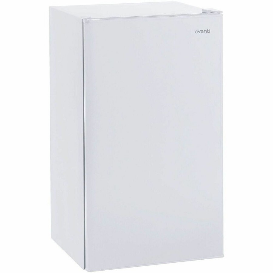 Avanti Counter-high Refrigerator - 3.30 ft³ - Manual Defrost - Undercounter - Manual Defrost - Reversible - 3.30 ft³ Net Refrigerator Capacity - 120 V AC - 220 kWh per Year - White - Smooth - Built-in 