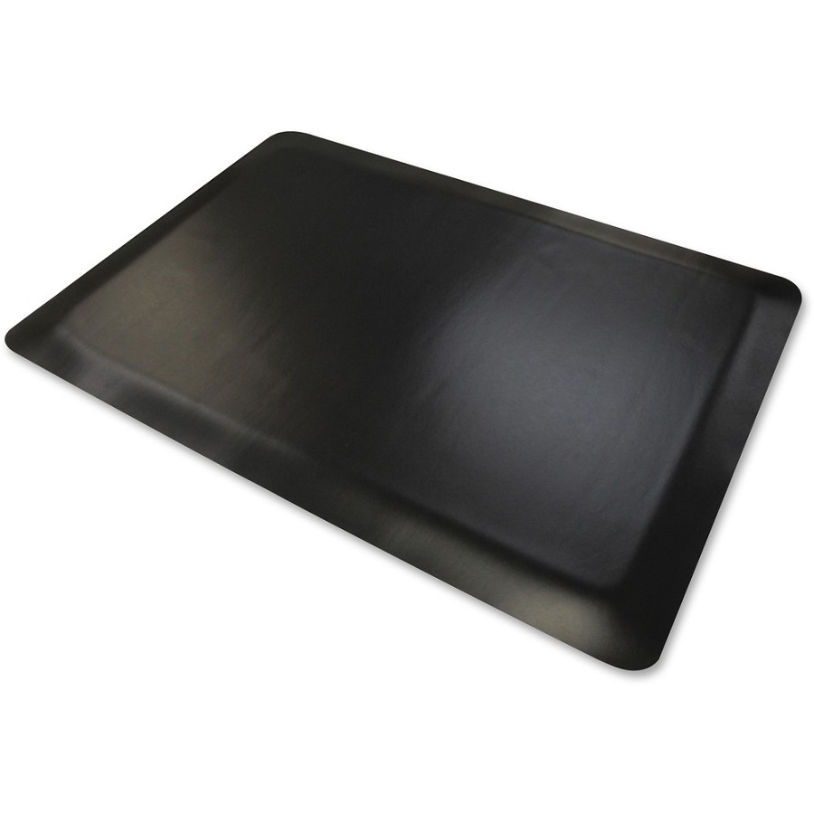 Guardian Floor Protection Anti-fatigue Mat - Airport, Bank, Hotel, Assembly Line - 60' Length x 36' Width - Rectangular - Vinyl - Black - 1 Each 
