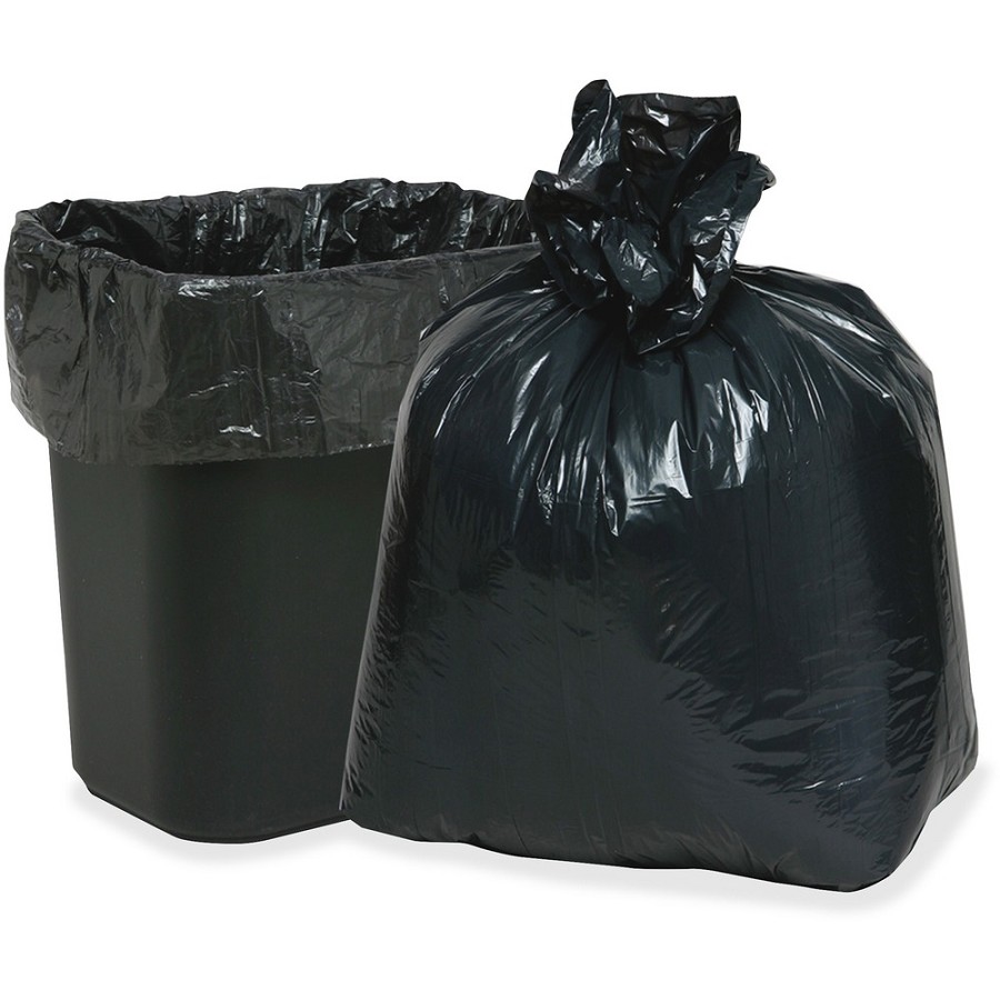 Berry 7-10 gal Heavy-duty Low-density Liners - 10 gal Capacity - 24' Length x 23' Width x 0.60 mil (15 Micron) Thickness - Low Density - Black, Brown - Can - 500 / Carton 