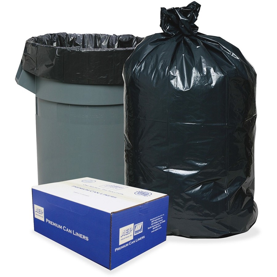 Berry Heavy-duty Opaque Low-density Liners - 30 gal Capacity - 36' Length x 30' Width x 0.60 mil (15 Micron) Thickness - Low Density - Black, Brown - Can - 250 / Carton 