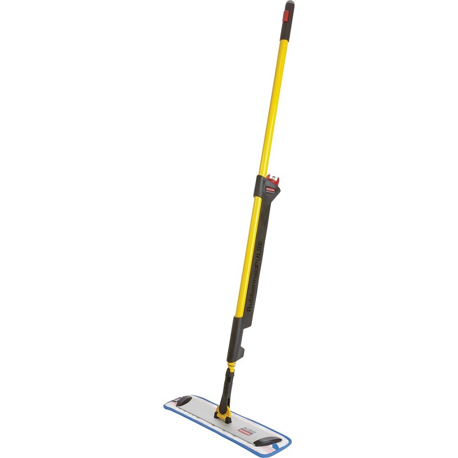 Rubbermaid Commercial Pulse Mopping Kit - MicroFiber Head - Chemical Resistant, Lightweight, Refillable, Chemical Resistant - Red, Yellow, Black - 1 Each 