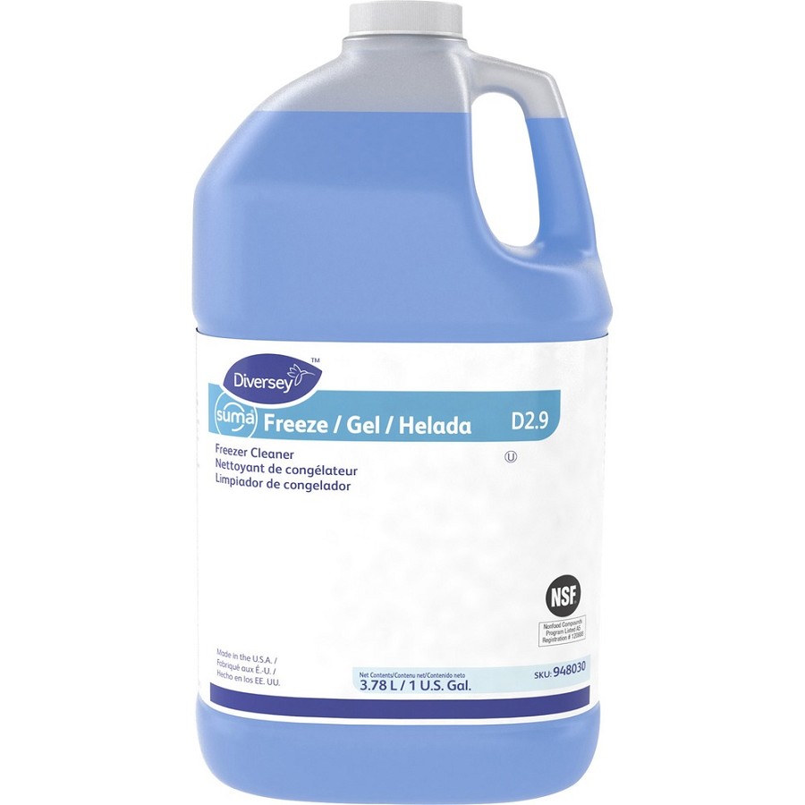 Suma Freeze D2.9 Freezer Cleaner - For Cold Room, Refrigerator - Ready-To-Use - 128 fl oz (4 quart) - Phosphate-free, Residue-free, Fragrance-free - Blue - 1 Each 