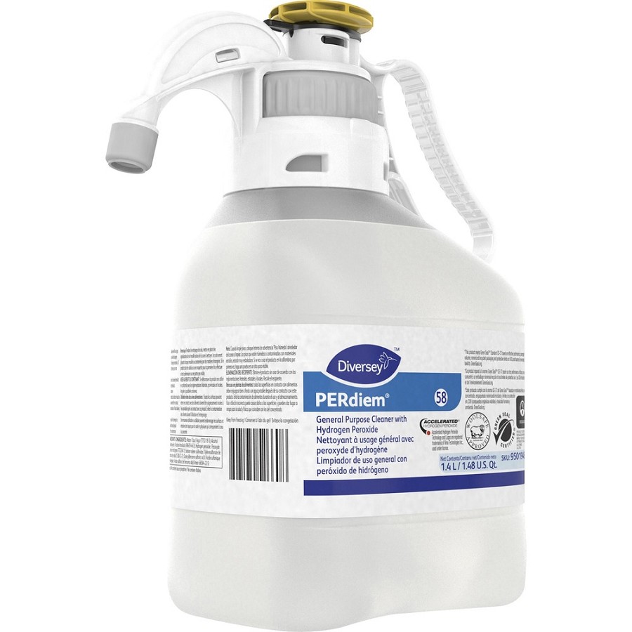 PERdiem General Purpose Cleaner - For Multipurpose - Concentrate - 47.3 fl oz (1.5 quart) - Odorless, Dye-free, Fragrance-free, Environmentally Friendly, Recyclable, Rinse-free - Clear Bottle - 1 Each 