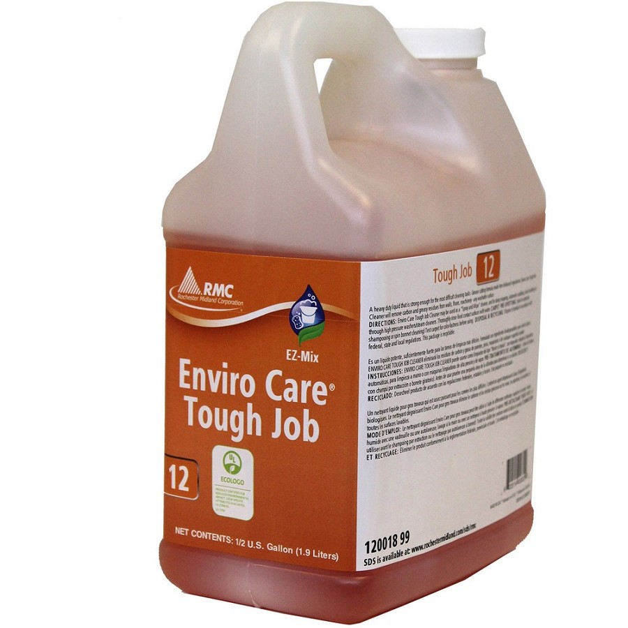 RMC Enviro Care Tough Job Cleaner - For Hard Surface - Concentrate - 64.2 fl oz (2 quart) - Recommended For: Grease Remover, Carbon Remover, Residue Remover - Heavy Duty, Bio-based - Orange - 4 / Carton 