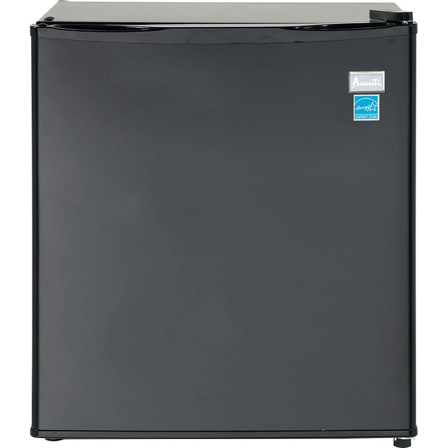 Avanti AR17T1B 1.70 Cubic Foot Refrigerator - 1.70 ft³ - Auto-defrost - Auto-defrost - Reversible - 1.70 ft³ Net Refrigerator Capacity - Black 