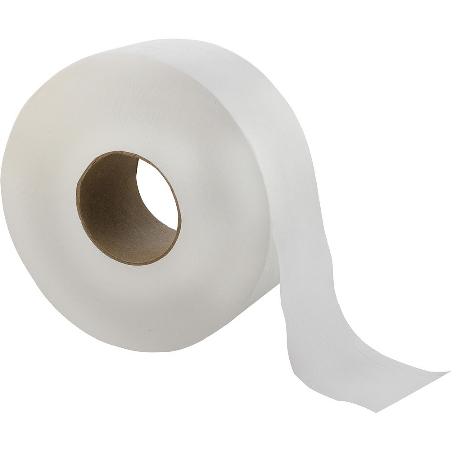Livi Solaris Paper Jumbo Bath Tissue - 2 Ply - 3.30' Width x 1000 ft Length - White - Virgin Fiber - 12 / Carton 