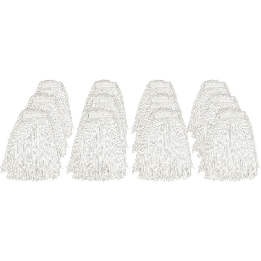 Genuine Joe Cut End Mophead - Rayon - 12 / Carton 