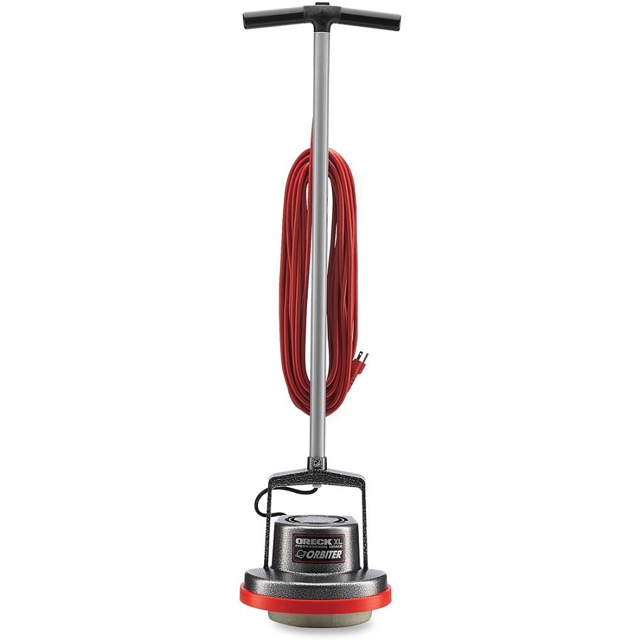 Oreck Orbiter Commercial Floor Machine - 13' Cleaning Width - Carpet, Bare Floor, Hardwood, Hard Floor - 50 ft Cable Length - AC Supply - 5.40 A - Silver 