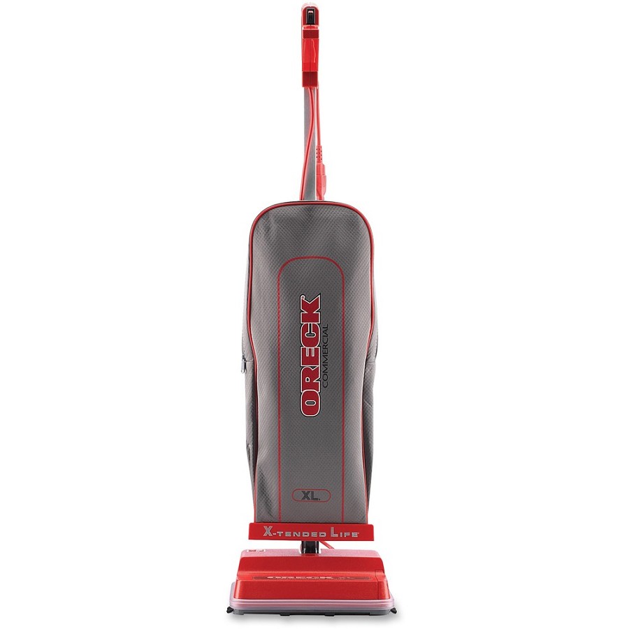 Oreck U2000RB-1 Commercial Vacuum - Bagged - Brush - 12' Cleaning Width - Carpet, Wooden Floor, Laminate Floor, Tile Floor, Hard Floor - 40 ft Cable Length - Red, Silver 