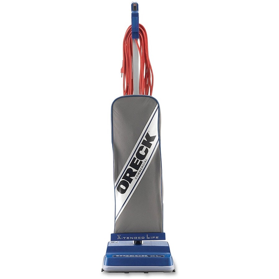 Oreck XL2100RHS XL Commercial Upright Vacuum - Bagged - Brushroll, Brush - 12' Cleaning Width - Carpet, Wooden Floor, Laminate Floor, Bare Floor, Tile Floor - 35 ft Cable Length - Blue, Gray 