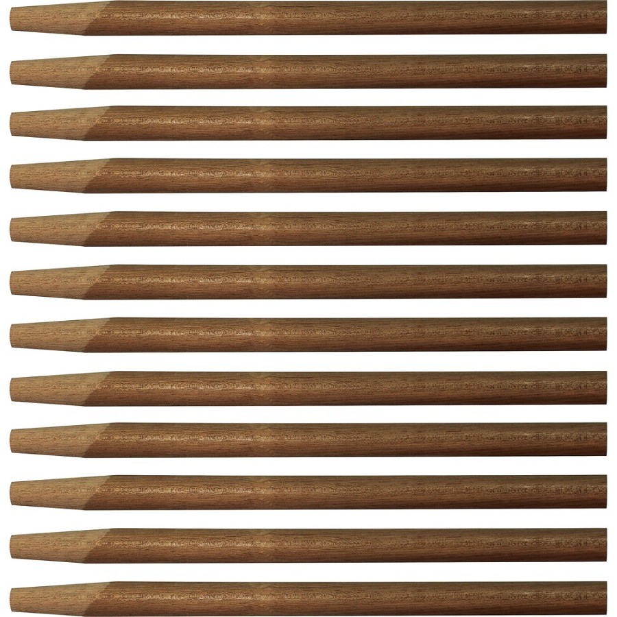 Genuine Joe Squeegee Handle - 60' Length x 1.13' Diameter - Natural - Wood - 12 / Carton 