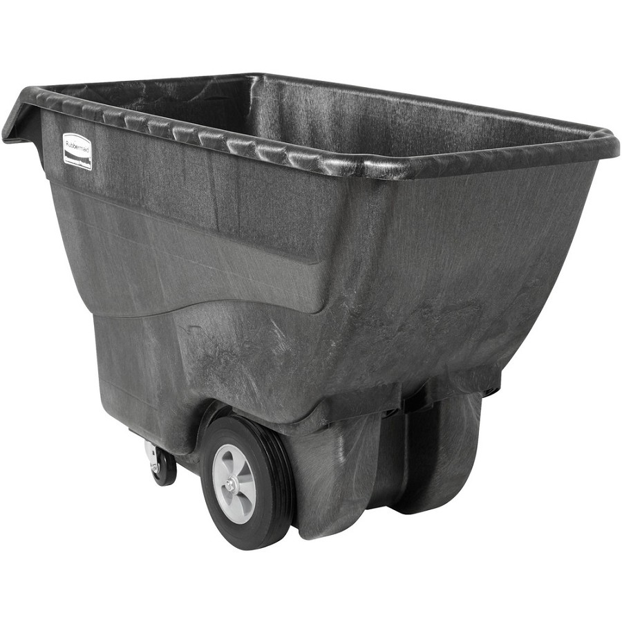 Rubbermaid Commercial Structural Foam Standard Tilt Truck - 1000 lb Load Capacity - Structofoam - 30.20' Width x 64.50' Depth x 38' Height - Black - 1 Each 