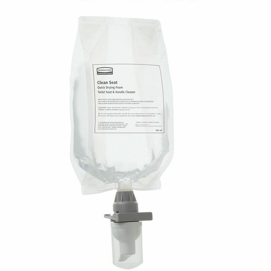 Rubbermaid Commercial TC Clean Seat Foam Dispnsr Refill - For Toilet Seat - 13.5 fl oz (0.4 quart) - Recommended For: Dirt Remover - Quick Drying, Antibacterial - 1 Each 