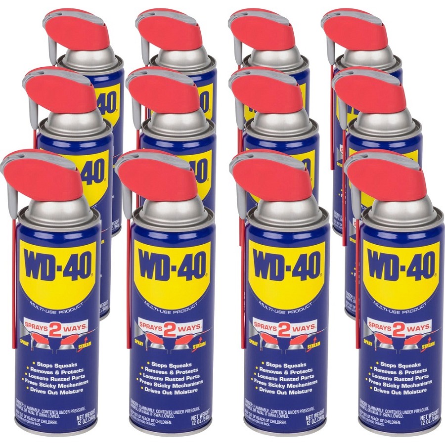 WD-40 Multi-use Product Lubricant - 12 fl oz - Corrosion Resistant, Rust Resistant - 12 / Carton 