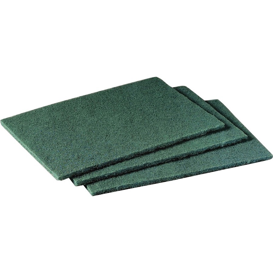 Scotch-Brite Scrubbing Pads - 6' Width x 9' Length - 20/Pack - 3 / Carton - Synthetic - Green 