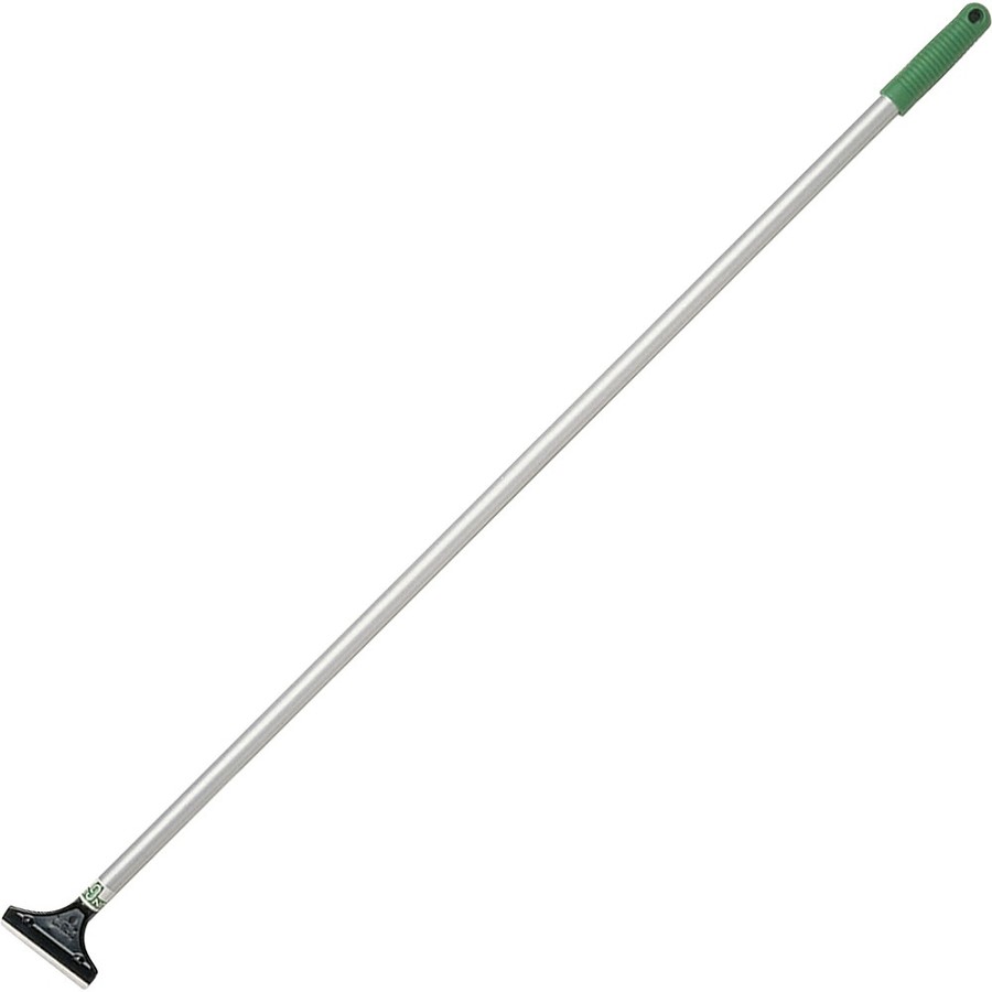 Unger 4' Light-duty Scraper - 4' Carbon Steel Blade - 48' Aluminum Handle - Light Duty, Ergonomic Handle, Hanging Hole - Gray - 10 / Carton 