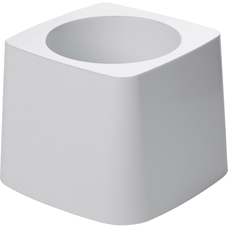 Rubbermaid Commercial Toilet Bowl Brush Holder - Vertical - Plastic - White - Durable, Stain Resistant, Odor Resistant, Chemical Resistant - 24 / Carton 