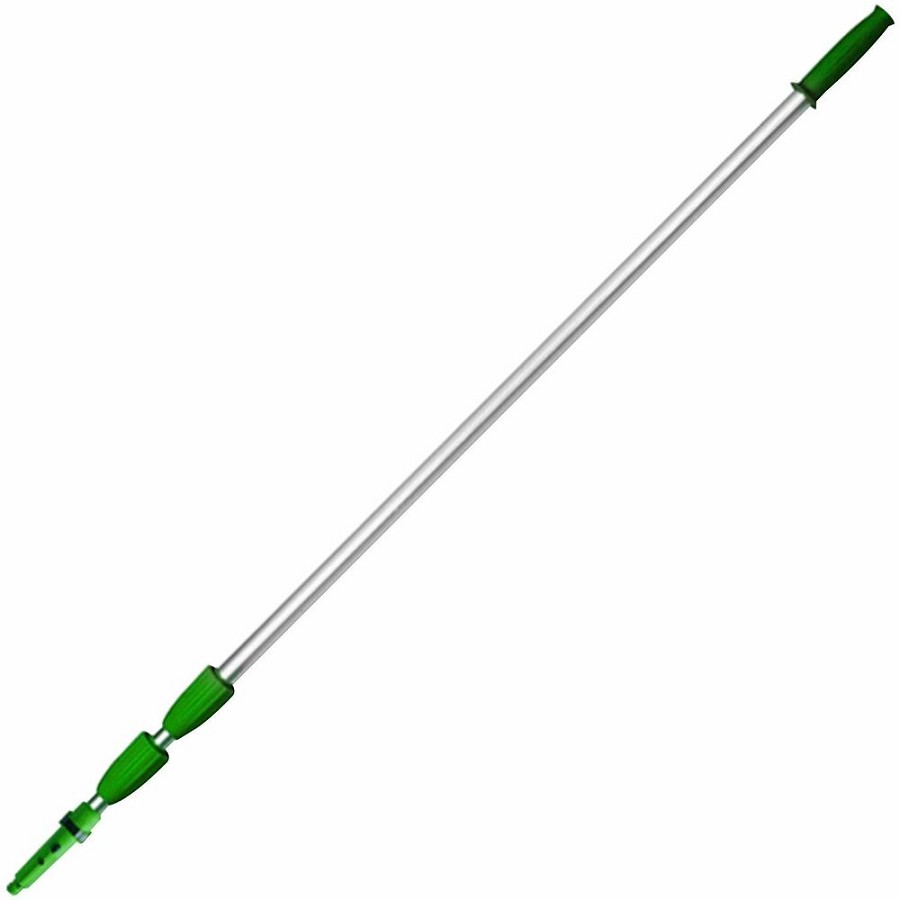 Unger 18' Telescopic Pole - 18 ft Length - Green - Aluminum - 10 / Carton 