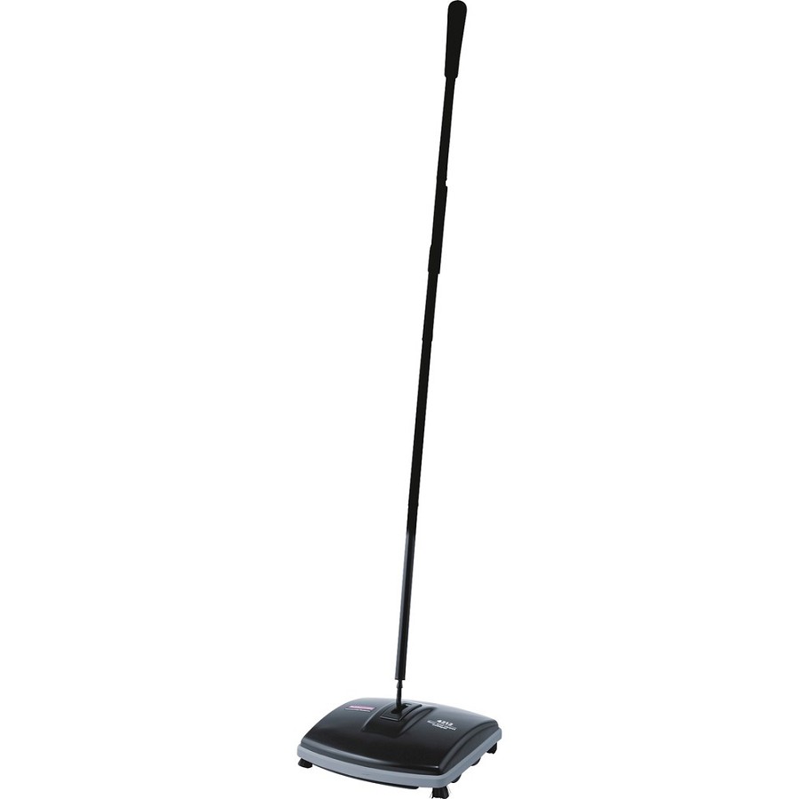 Rubbermaid Commercial Floor/Carpet Sweeper - 6.50' Brush Face - 9.5' Overall Length - Plastic Handle - Gray - 4 / Carton 