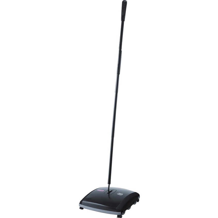 Rubbermaid Commercial Dual Action Sweeper - 7.50' Brush Face - 42' Handle Length - 10.5' Overall Length - Black - 4 / Carton 