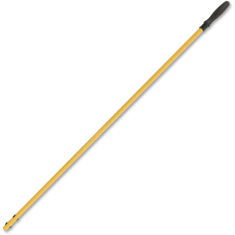 Rubbermaid Commercial Hygen Quick Connect Mop Handle - 58' Length - Yellow - Aluminum - 6 / Carton 