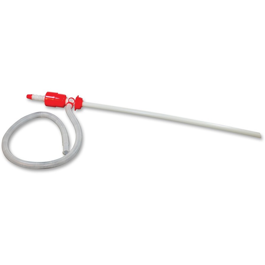 Impact Siphon Drum Pump - 4.6' Width - Red, White - 6 / Carton 