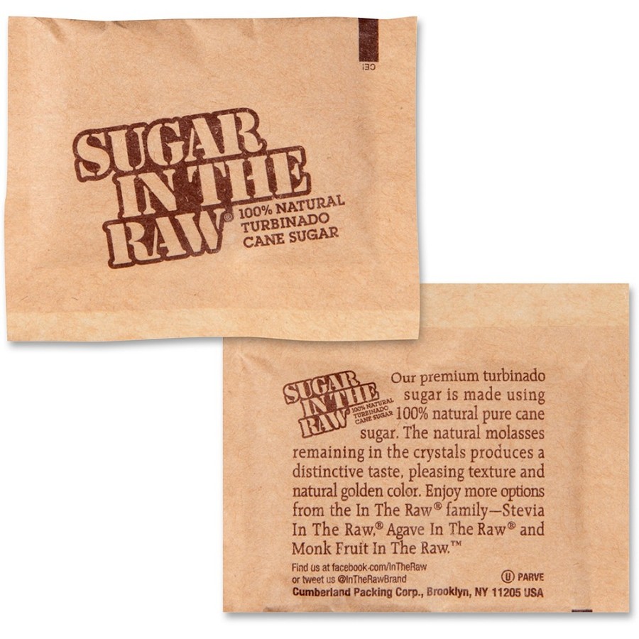 Sugar In The Raw Turbinado Cane Sugar - Natural Sweetener - 400 / Carton 