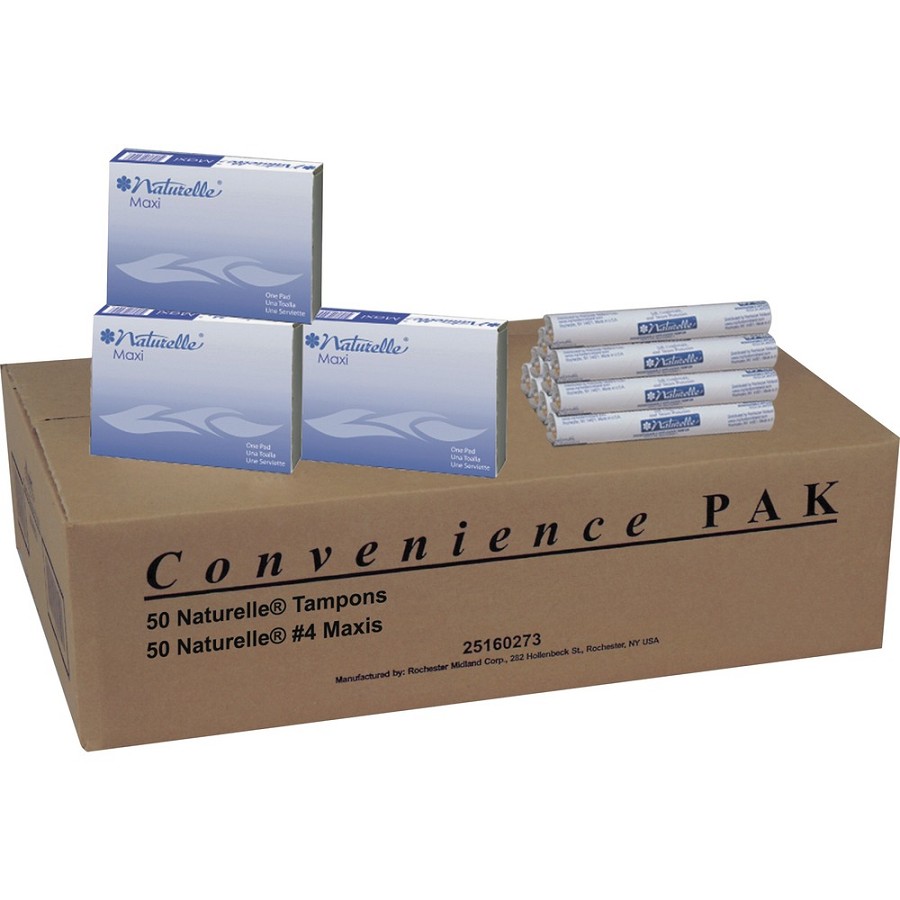 Impact Dual Vendor Hygiene Dispenser Convenience Pak - Individually Wrapped, Flushable, Anti-leak - 100 / Carton 