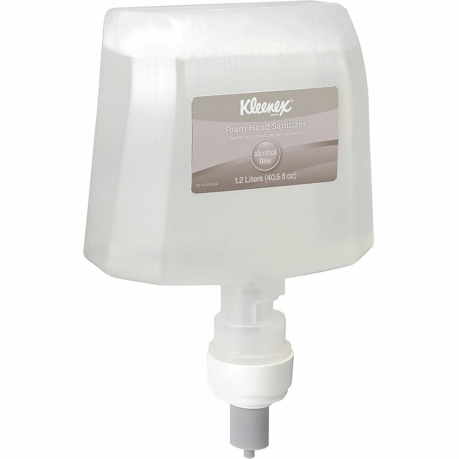 Kimberly-Clark Hand Sanitizer Foam - 1.27 quart - Touchless Dispenser - Kill Germs - Hand, Skin - Moisturizing - Clear - Dye-free, Fragrance-free - 2 / Carton 