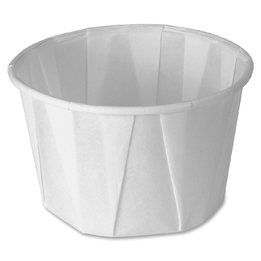 Solo 2 oz Squat Treated Paper Souffle Portion Cups - 2 fl oz - White, Aqua - Hot Drink, Cold Drink - 250/Pack - 20 / Carton 