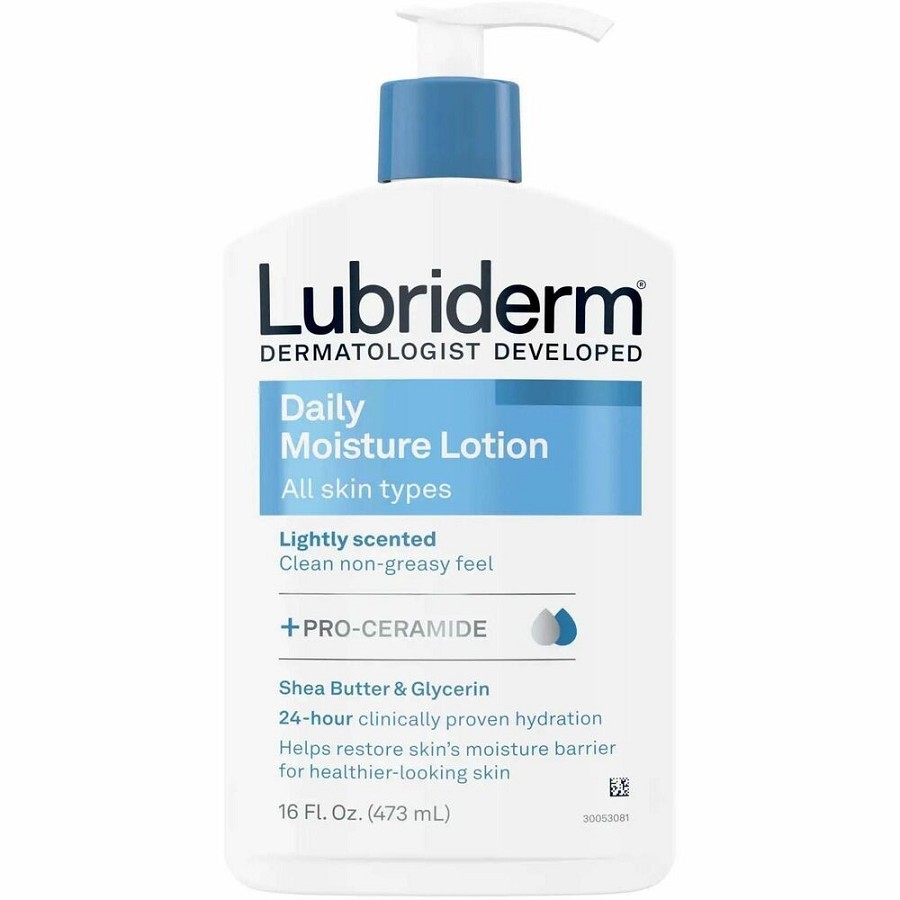 Lubriderm Daily Moisture Lotion - Lotion - 16 fl oz - For Dry Skin - Applicable on Body, Face - Skin - Moisturising, Lightweight, Absorbs Quickly, Paraben-free, Phthalates-free, Dye-free - 1 Each 