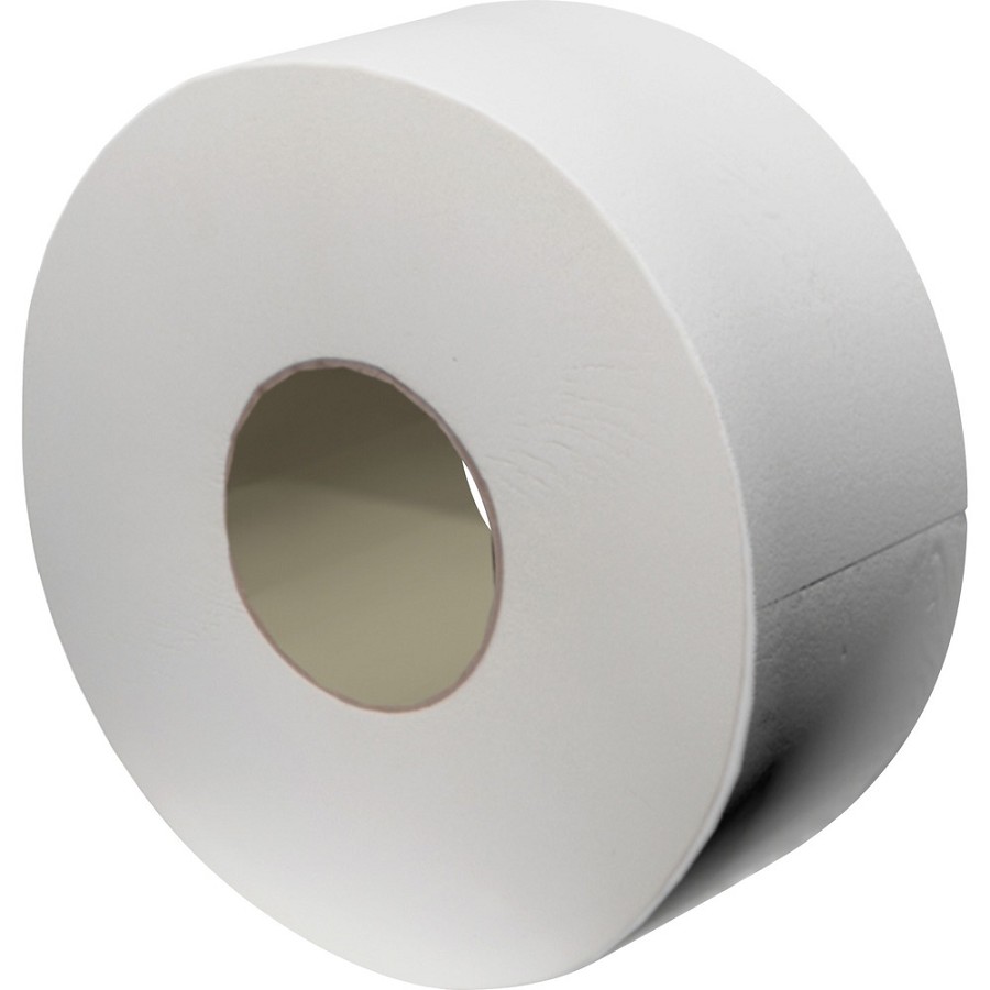 Livi Jumbo Bath Tissue - 2 Ply - 3.30' Width x 850 ft Length - 3 19/64' Core - White - Fiber - 12 / Carton 