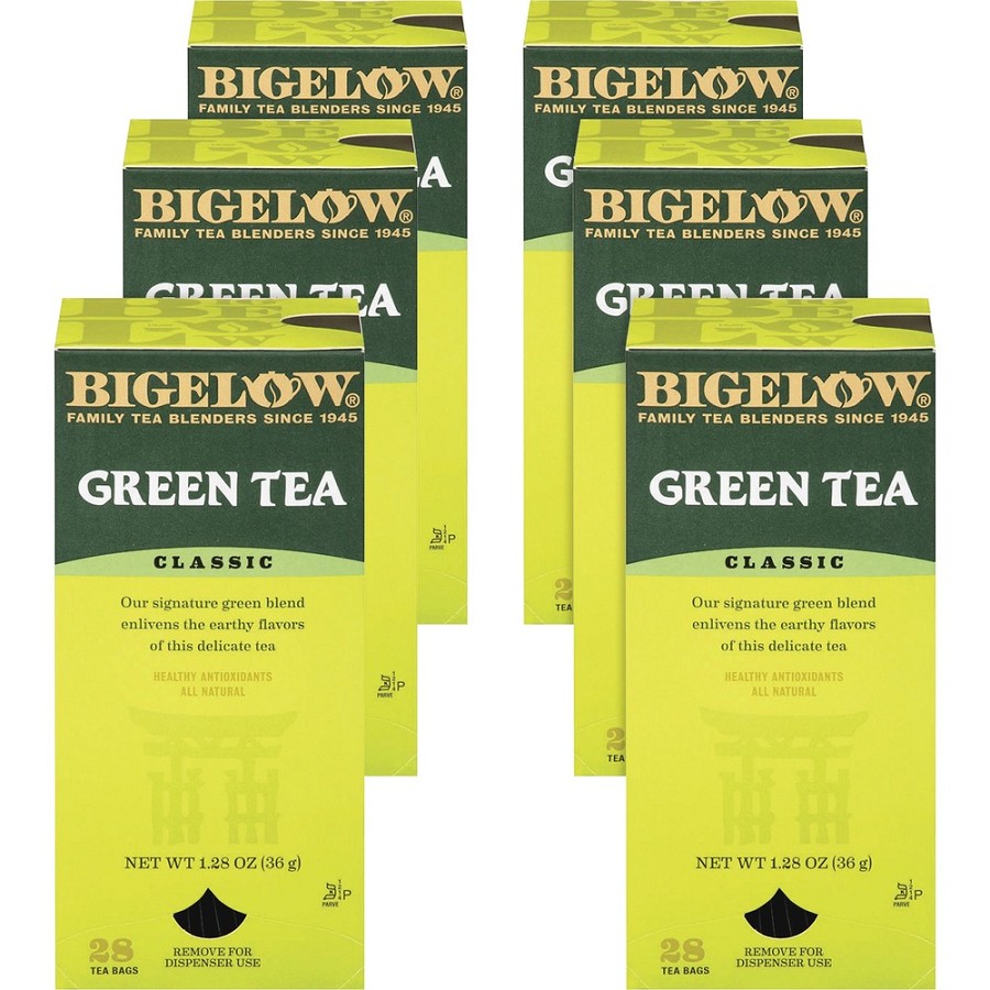 Bigelow Classic Green Tea Bag - 8 oz Per Bag - 28/Box - 6 / Carton 