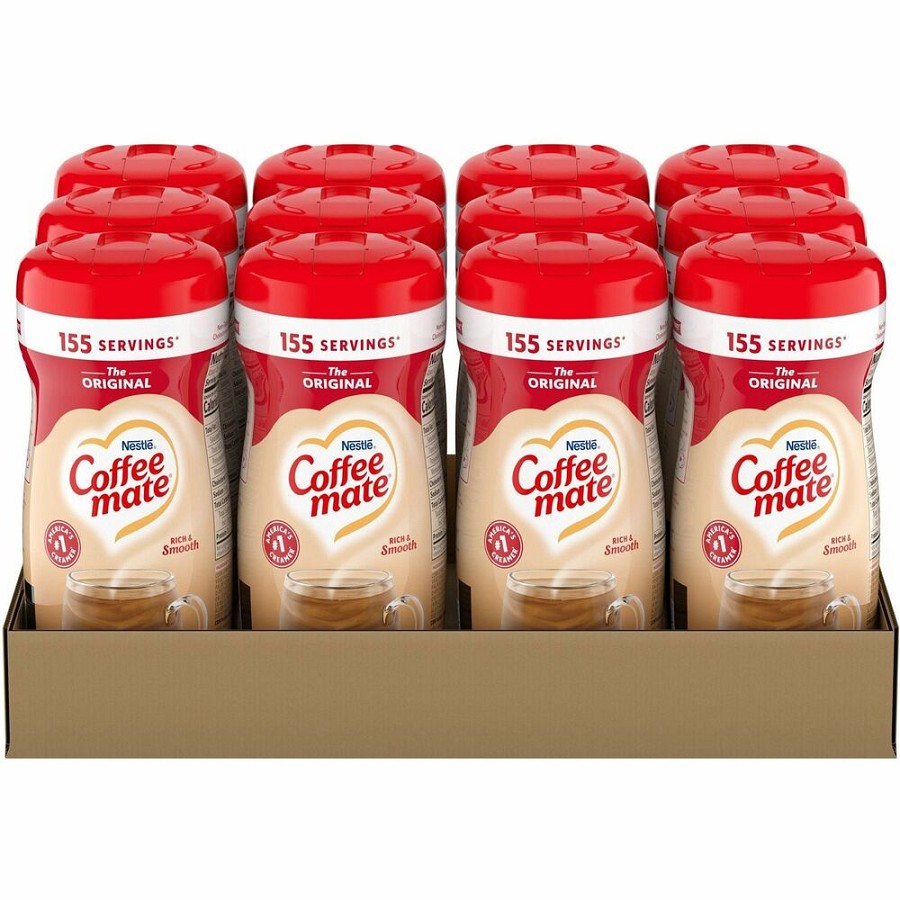 Coffee mate Original Powdered Coffee Creamer Canister - Original Flavor - 0.69 lb (11 oz) - 1860 Serving - 12 / Carton 