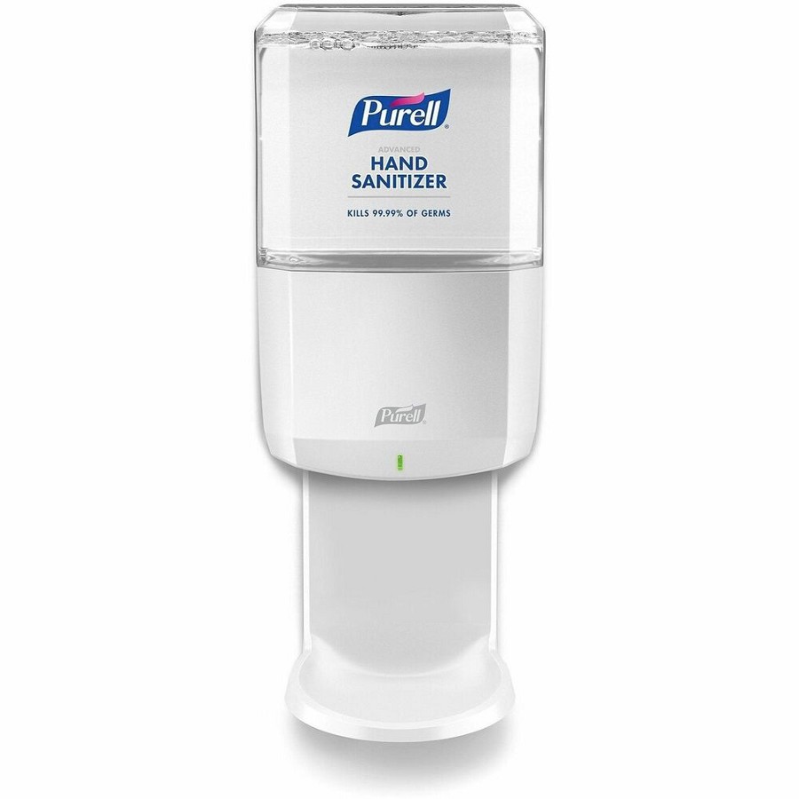 PURELL ES6 Hand Sanitizer Dispenser - Automatic - 1.27 quart Capacity - Support 4 x C Battery - Locking Mechanism, Durable, Wall Mountable - White - 1 Each 