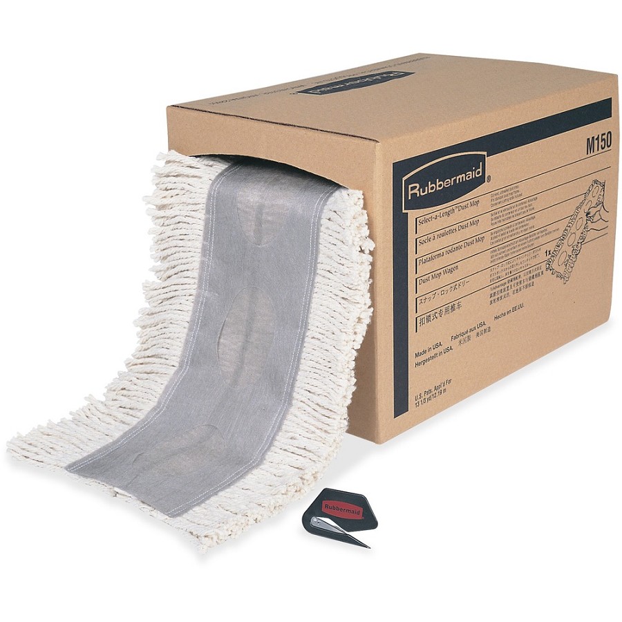 Rubbermaid Commercial Continuous Roll Dust Mop - 5' Width x 40' Length - Cotton - 1 Carton 