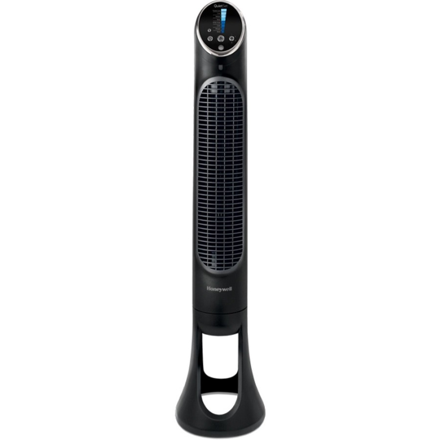 Honeywell QuietSet Tower Fan - 33' Fan Diameter - 8 Speed - Quiet, Oscillating, Timer-off Function - Black - 1 Each 
