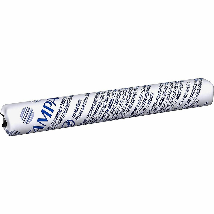 Tampax Tampons - Regular - Cardboard Applicator - Flushable, Individually Wrapped - 500 - 1 Carton 