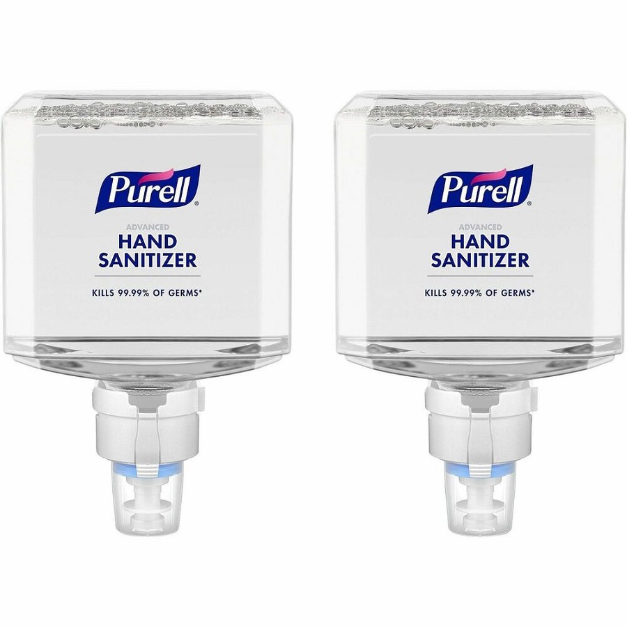 PURELL Advanced Hand Sanitizer Foam Refill - Clean Scent - 1.27 quart - Touchless Dispenser - Kill Germs - Hand - Clear - Dye-free, Bio-based - 2 / Carton 