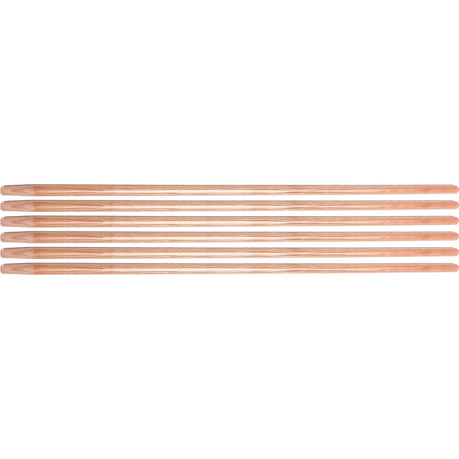 Ettore Floor Squeegee Wooden Pole Handle - 54' Length x 1' Diameter - Natural - Wood - 6 / Carton 