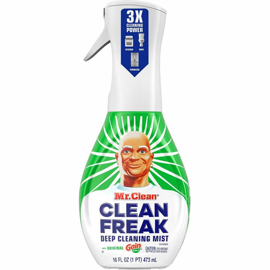 Mr. Clean Deep Cleaning Mist - 16 fl oz (0.5 quart) - Gain Scent - Easy to Use, Disinfectant, Deodorize - Multi - 6 / Carton 