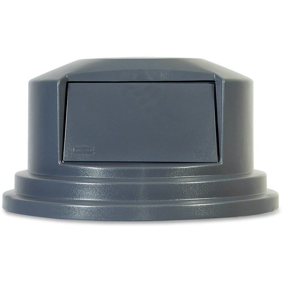 Rubbermaid Commercial Brute 55-gal Container Dome Top - Round - 27.2' Diameter - Plastic - Gray - 1 Each 