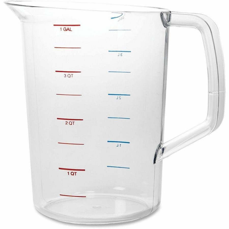Rubbermaid Commercial Bouncer 4 Quart Measuring Cup - 1 gal - Clear - Polycarbonate - Measuring - 1 Each 
